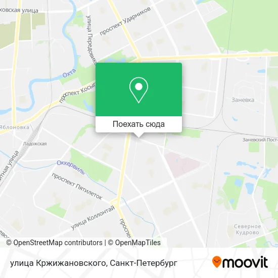 Карта улица Кржижановского