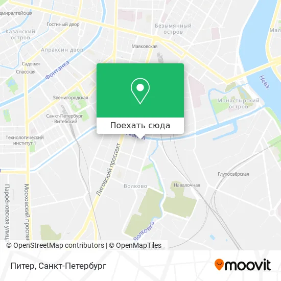 Карта Питер