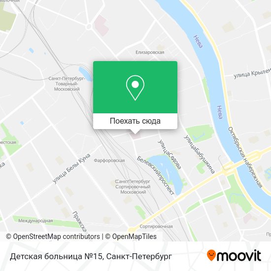 Карта Детская больница №15