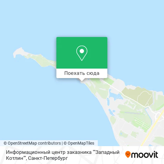 Карта Информационный центр заказника ""Западный Котлин""