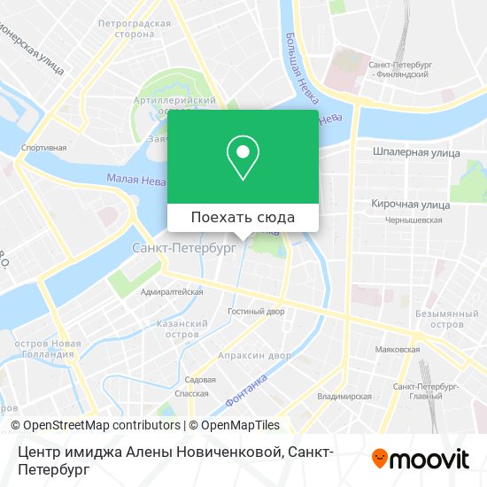 Карта Центр имиджа Алены Новиченковой