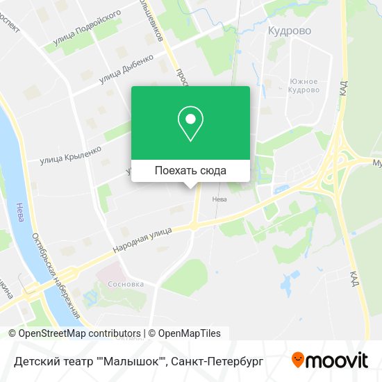Карта Детский театр ""Малышок""
