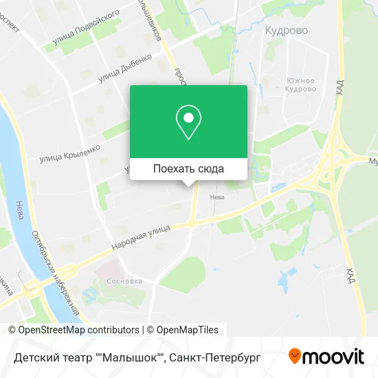 Карта Детский театр ""Малышок""