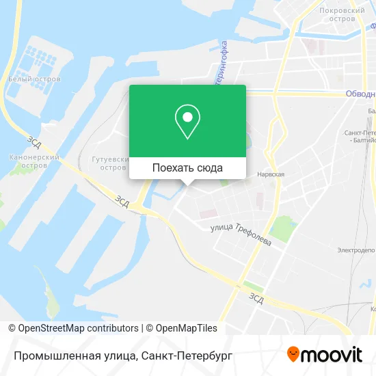 Карта Промышленная улица