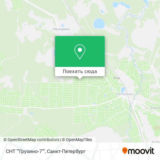 Карта СНТ ""Грузино-7""