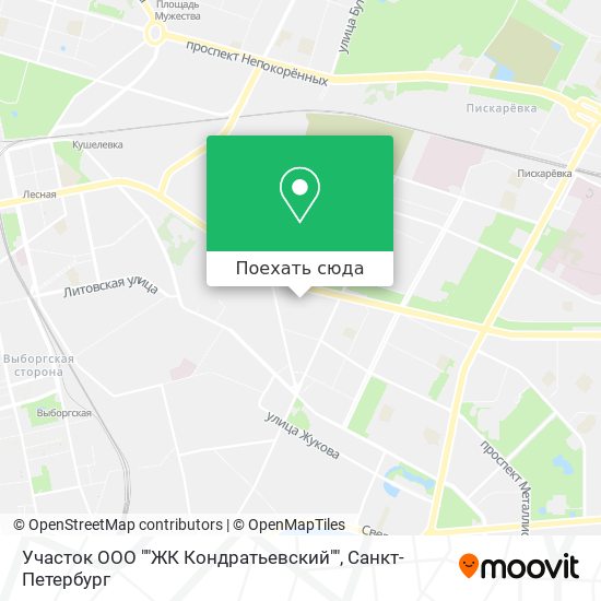 Карта Участок ООО ""ЖК Кондратьевский""