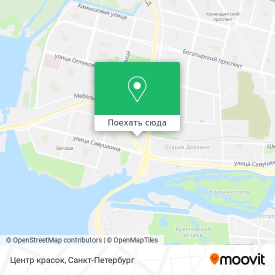 Карта Центр красок