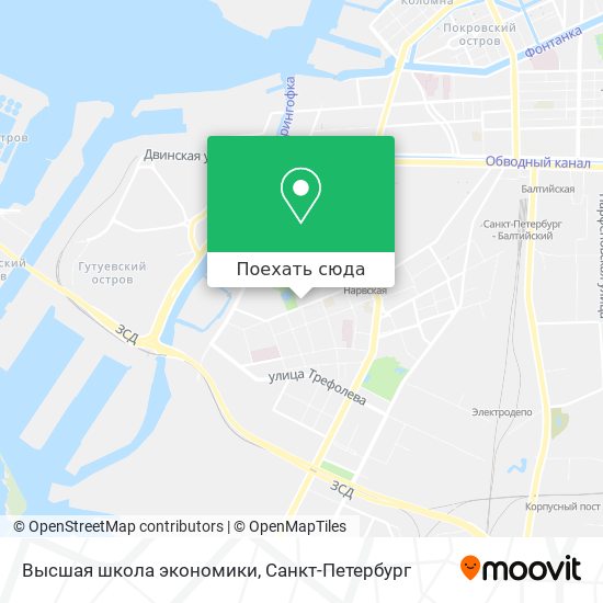 Карта Высшая школа экономики