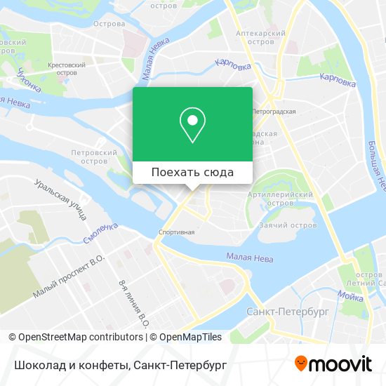 Карта Шоколад и конфеты