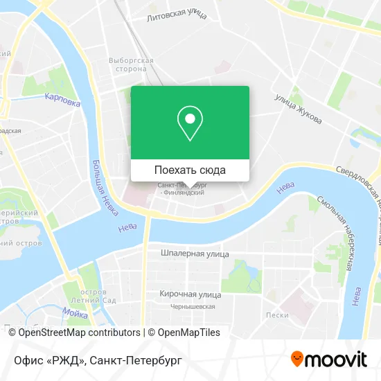 Карта Офис «РЖД»