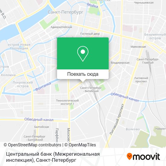 Карта Центральный банк (Межрегиональная инспекция)