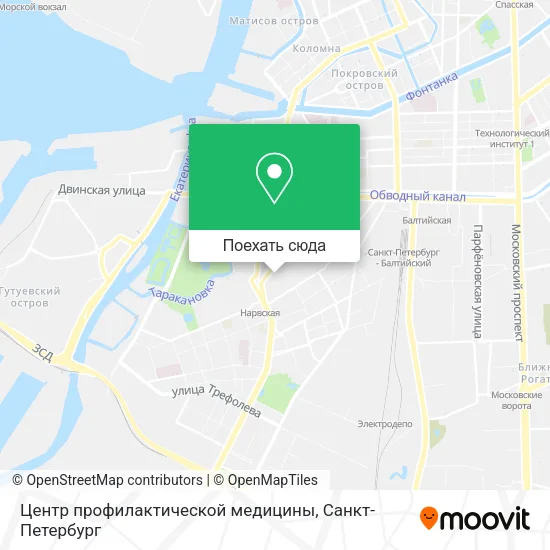 Карта Центр профилактической медицины