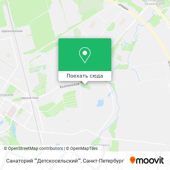 Карта Санаторий ""Детскосельский""