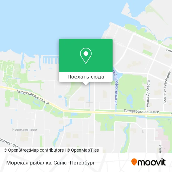 Карта Морская рыбалка