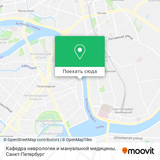 Карта Кафедра неврологии и мануальной медицины