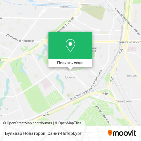 Карта Бульвар Новаторов