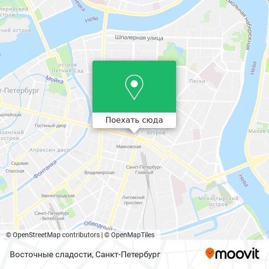 Карта Восточные сладости