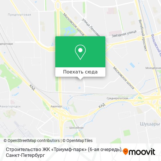 Карта Строительство ЖК «Триумф-парк» (6-ая очередь)