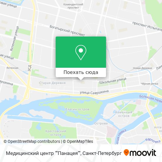 Карта Медицинский центр ""Панацея""