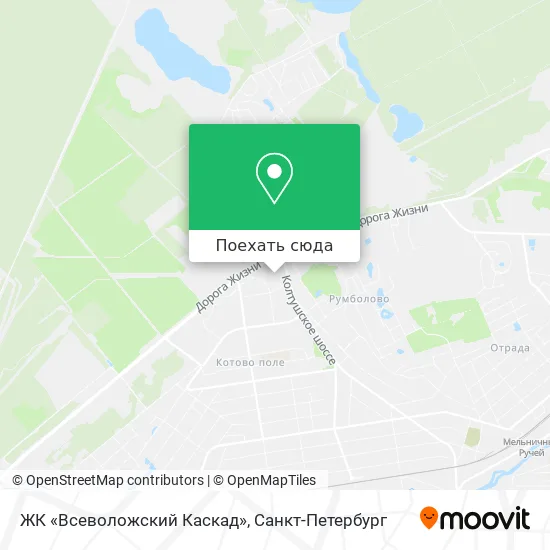 Карта ЖК «Всеволожский Каскад»