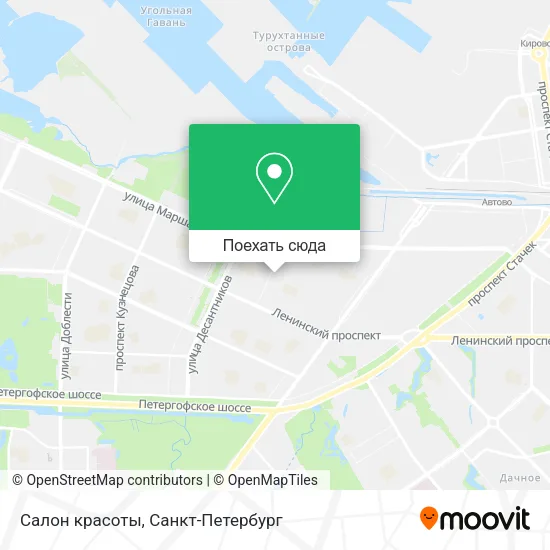 Карта Салон красоты
