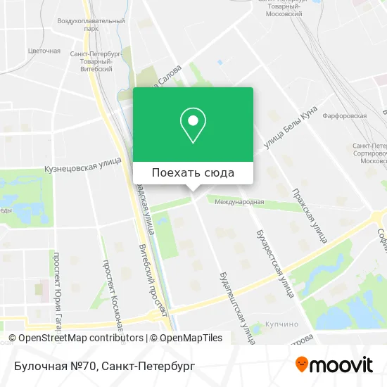 Карта Булочная №70