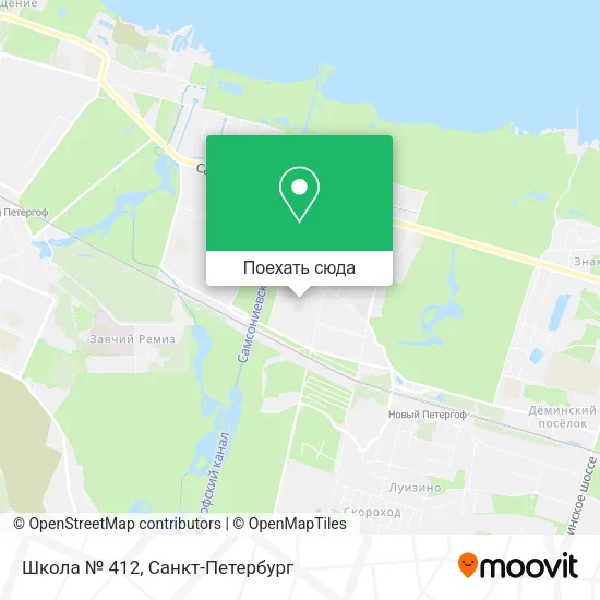 Карта Школа № 412