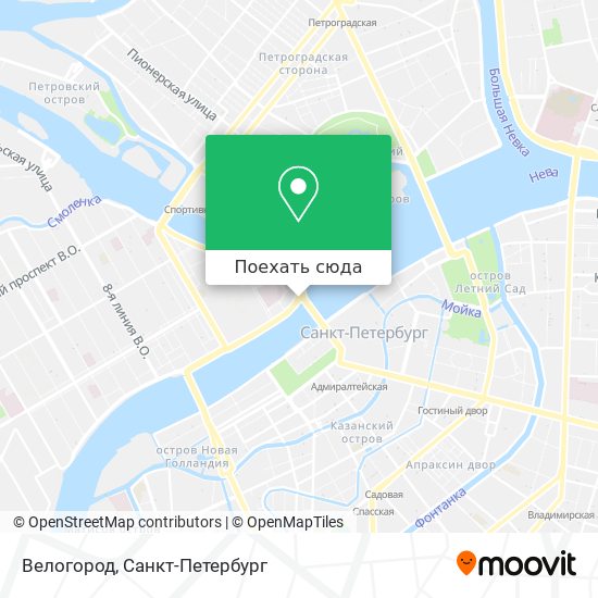 Карта Велогород