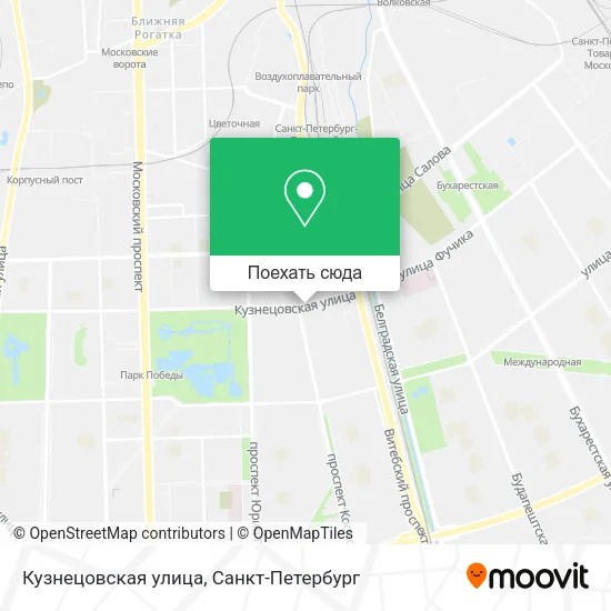 Карта Кузнецовская улица