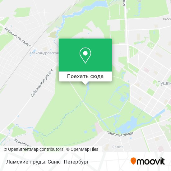 Карта Ламские пруды