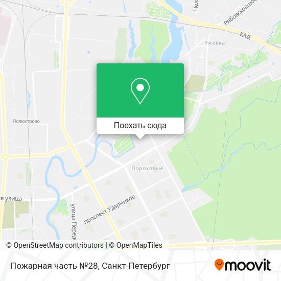 Карта Пожарная часть №28