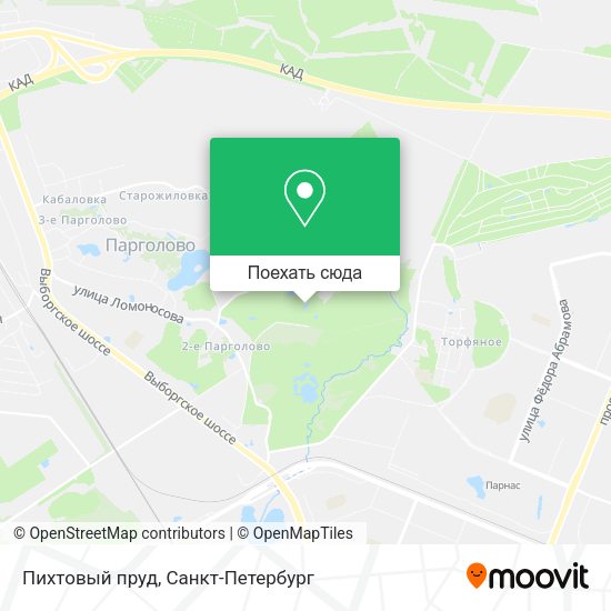 Карта Пихтовый пруд