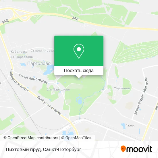 Карта Пихтовый пруд