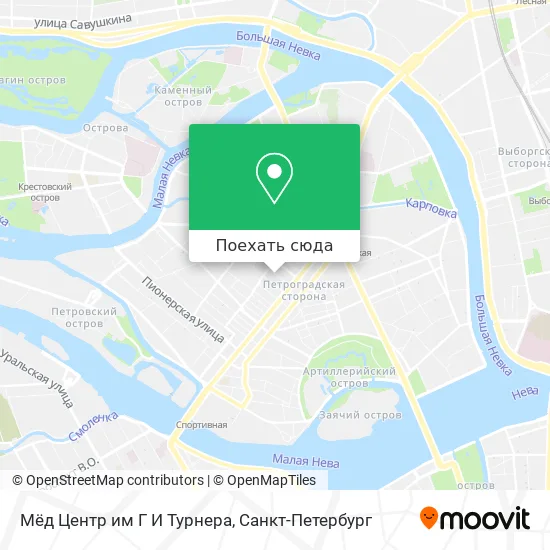 Карта Мёд Центр им Г И Турнера