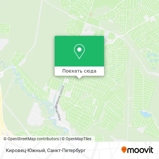 Карта Кировец-Южный