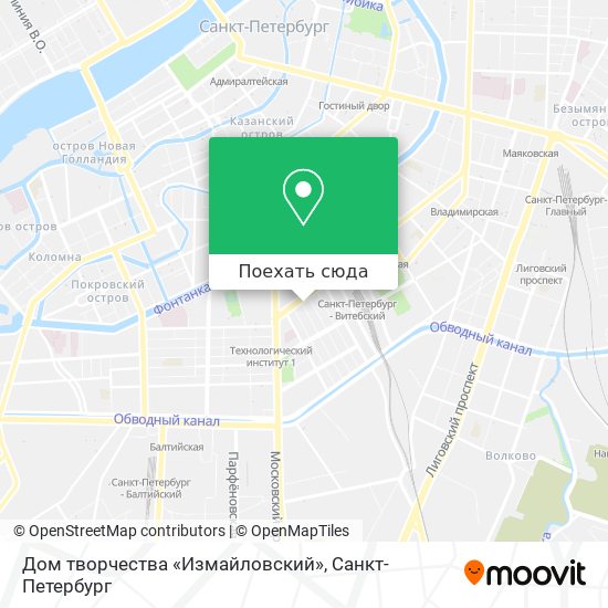 Карта Дом творчества «Измайловский»