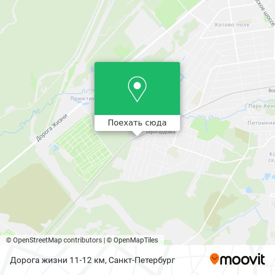 Карта Дорога жизни 11-12 км