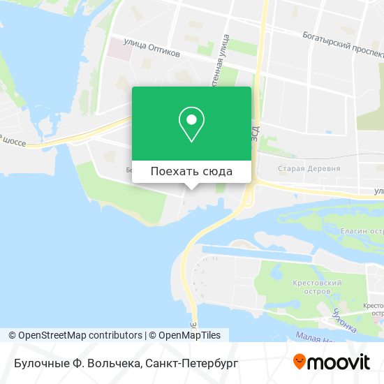 Карта Булочные Ф. Вольчека