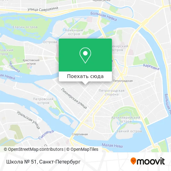 Карта Школа № 51