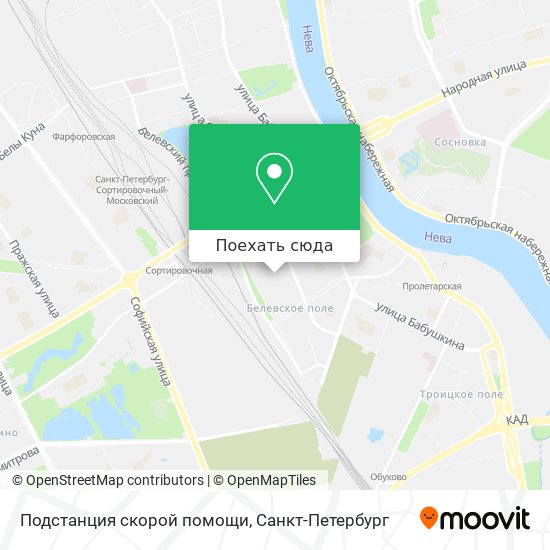 Карта Подстанция скорой помощи