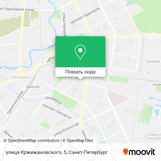 Карта улица Кржижановского, 5