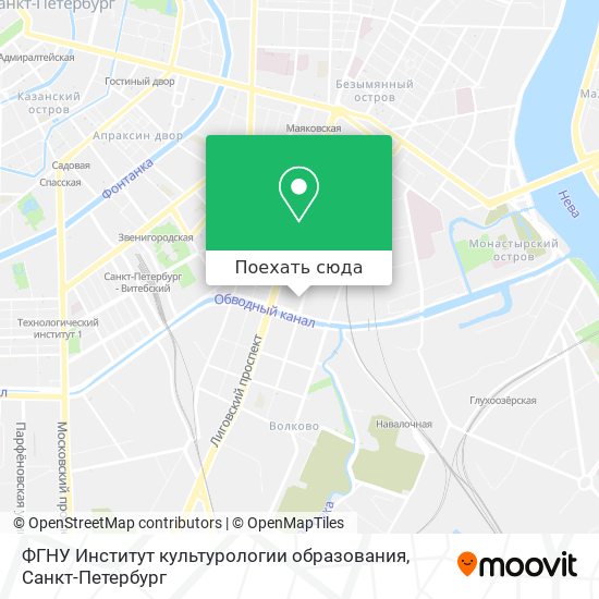 Карта ФГНУ Институт культурологии образования