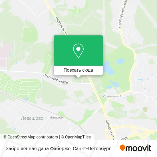 Карта Заброшенная дача Фаберже