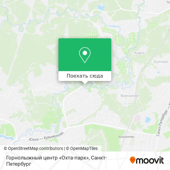 Карта Горнолыжный центр «Охта-парк»