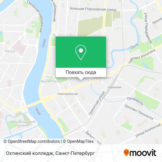 Карта Охтинский колледж