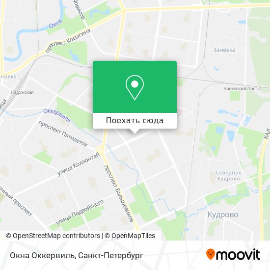 Карта Окна Оккервиль