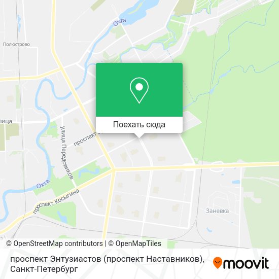Карта проспект Энтузиастов (проспект Наставников)