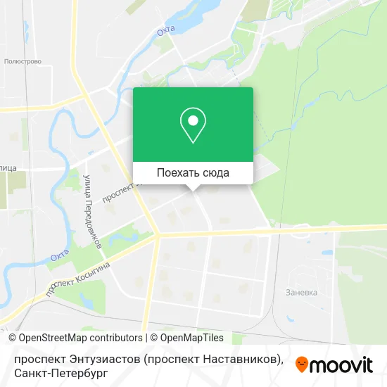 Карта проспект Энтузиастов (проспект Наставников)