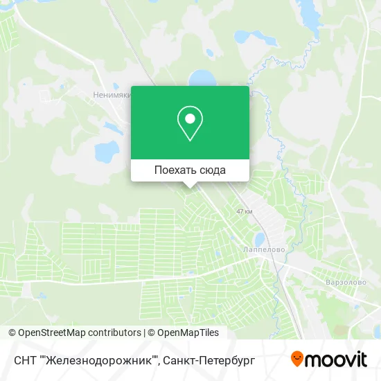 Карта СНТ ""Железнодорожник""
