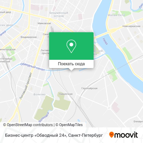 Карта Бизнес-центр «Обводный 24»